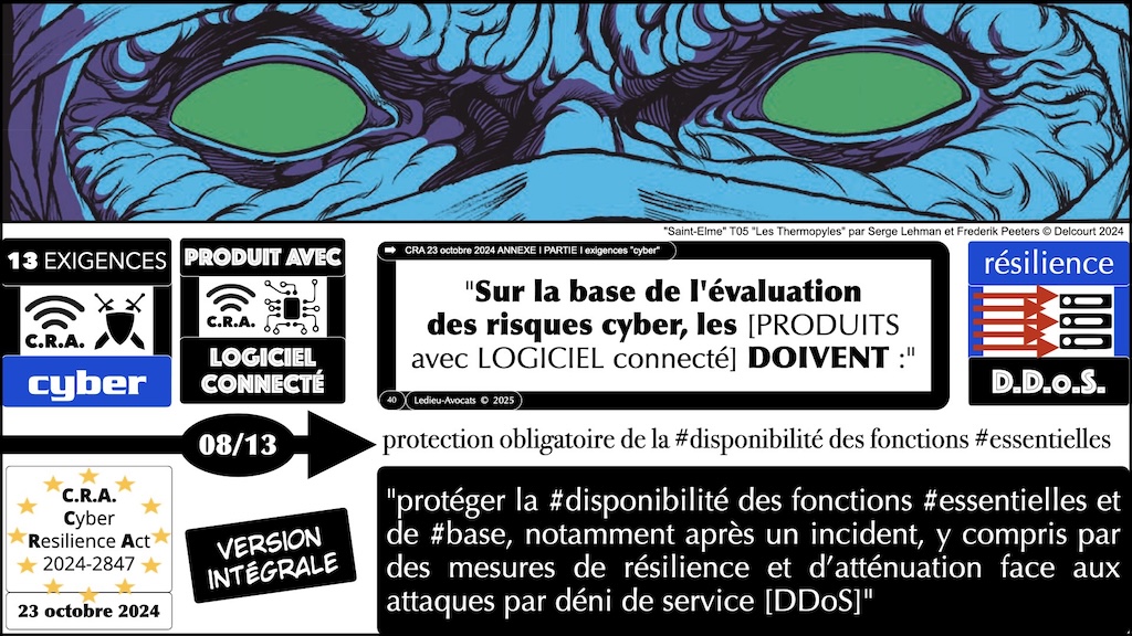#611 CRA 13 mesures cyber obligatoires pour [PRODUITS avec LOGICIEL connecté] Cyber Resilience Act #06 © Ledieu-Avocats.040