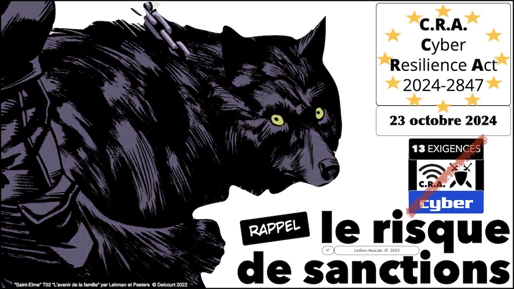 #611 CRA 13 mesures cyber obligatoires pour [PRODUITS avec LOGICIEL connecté] Cyber Resilience Act #06 © Ledieu-Avocats.047