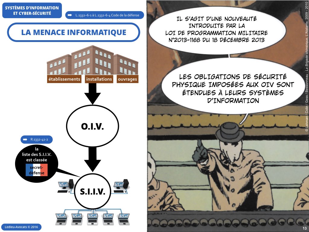 cybersécurité système Information OIV Ledieu avocat contrat droit nouvelles technologies logiciel SaaS DMP web métadonnées personnelles vFR4.11.013
