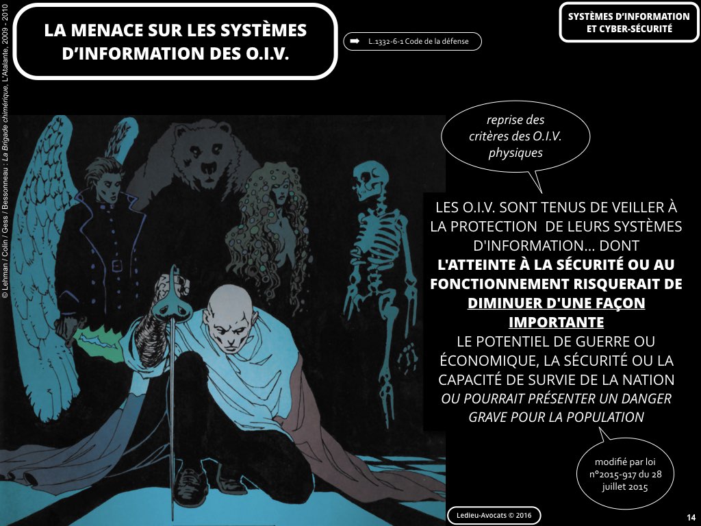 cybersécurité système Information OIV Ledieu avocat contrat droit nouvelles technologies logiciel SaaS DMP web métadonnées personnelles vFR4.11.014