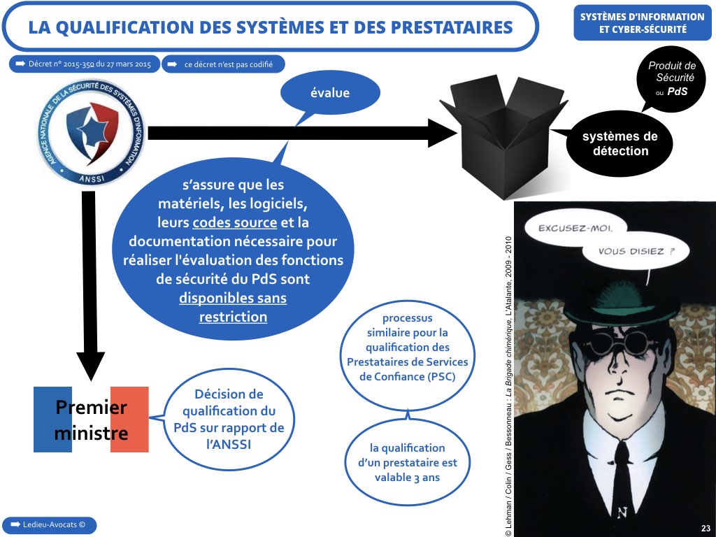 cybersécurité système Information OIV Ledieu avocat contrat droit nouvelles technologies logiciel SaaS DMP web métadonnées personnelles vFR4.11.023