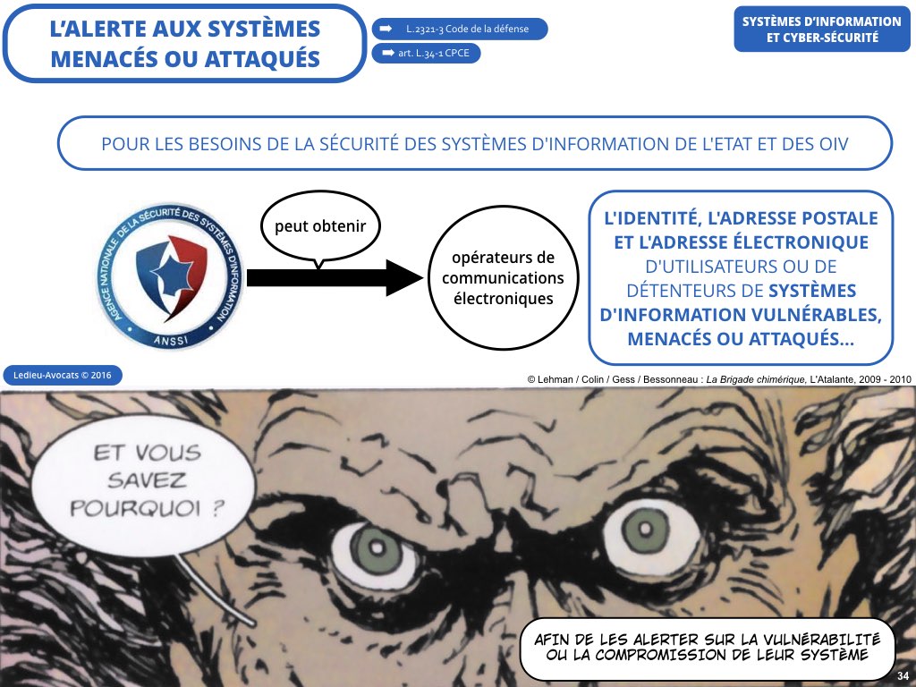 cybersécurité système Information OIV Ledieu avocat contrat droit nouvelles technologies logiciel SaaS DMP web métadonnées personnelles vFR4.11.034