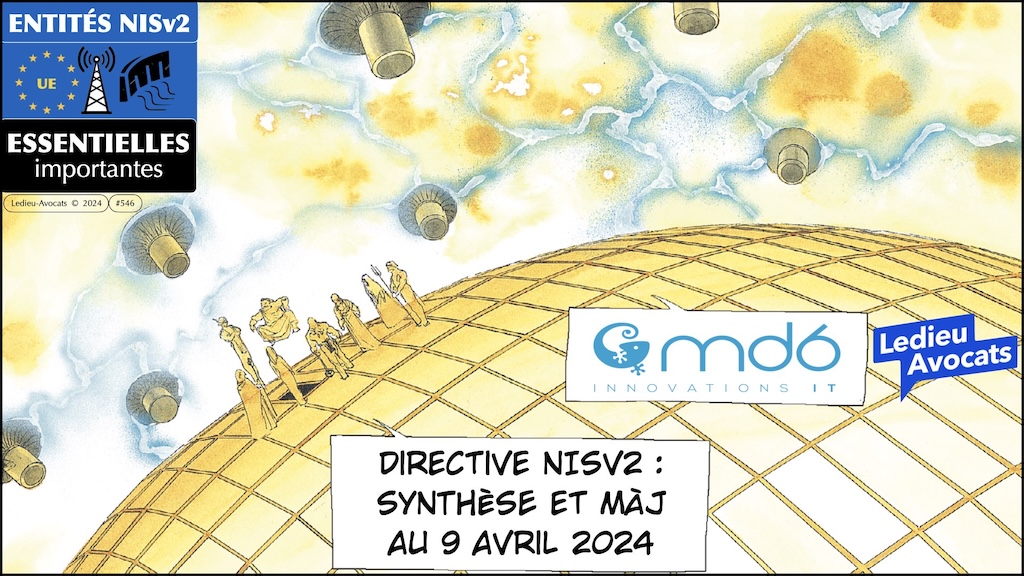 directive NIS2 synthèse mise à jour au 9 avril 2024 MD6 Cyberday © Ledieu-Avocats 2024