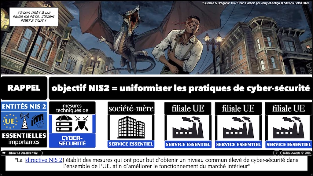 #625 NIS2 société-mère et filiales UE - peut-on appliquer les mesures cyber-sécurité françaises ? © Ledieu-Avocats 16-04-2025.007