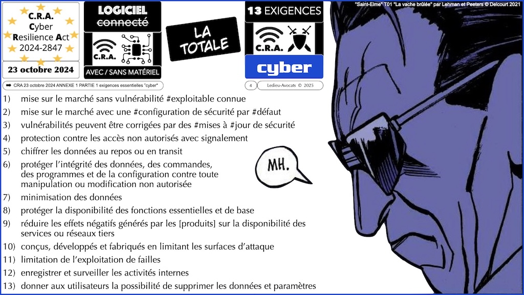 #629 CRA exigences cyber et vulnérabilités expliquées à ma grand mère podcast part 2 © Ledieu-Avocats 2025.004