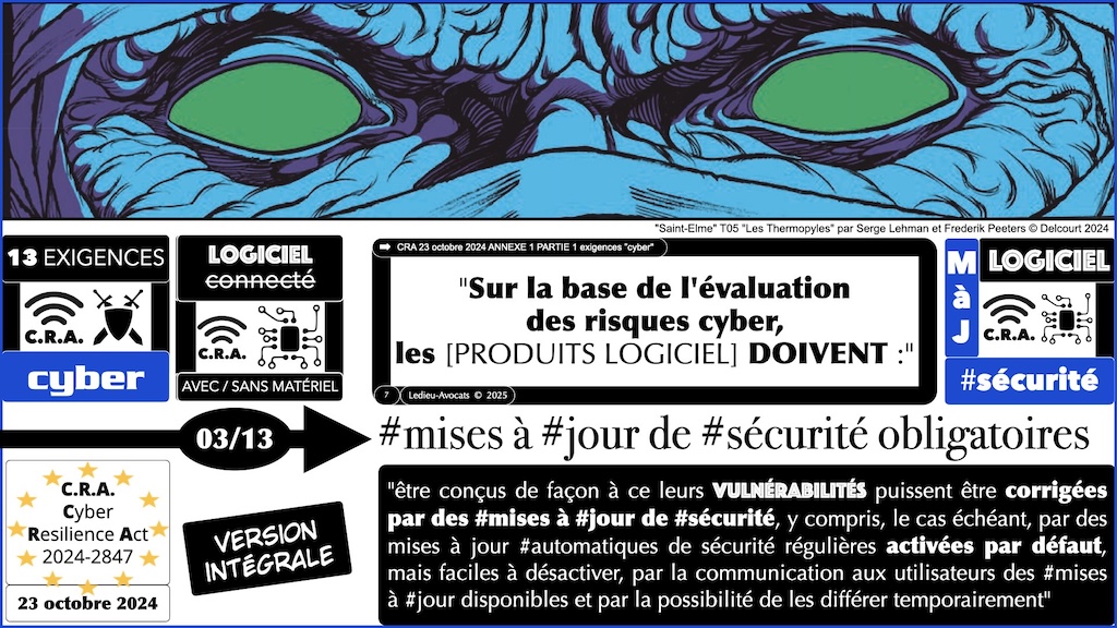 #629 CRA exigences cyber et vulnérabilités expliquées à ma grand mère podcast part 2 © Ledieu-Avocats 2025.007
