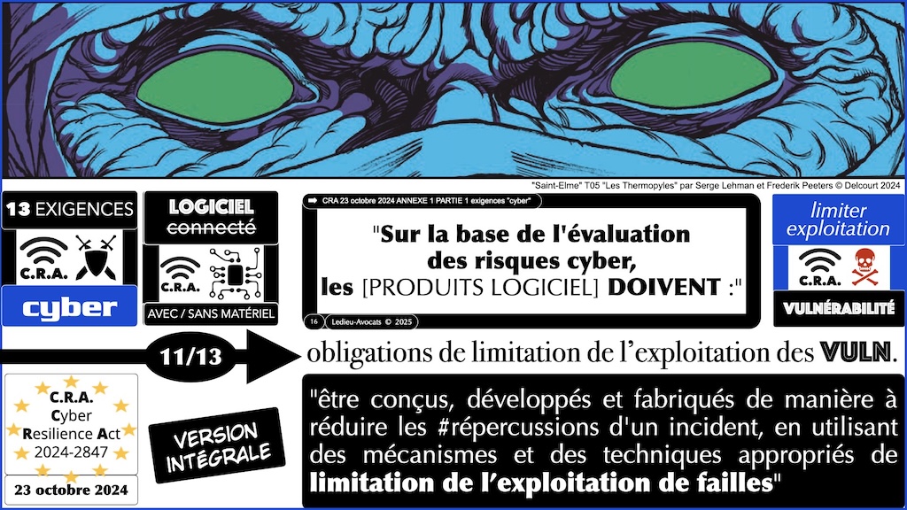 #629 CRA exigences cyber et vulnérabilités expliquées à ma grand mère podcast part 2 © Ledieu-Avocats 2025.016