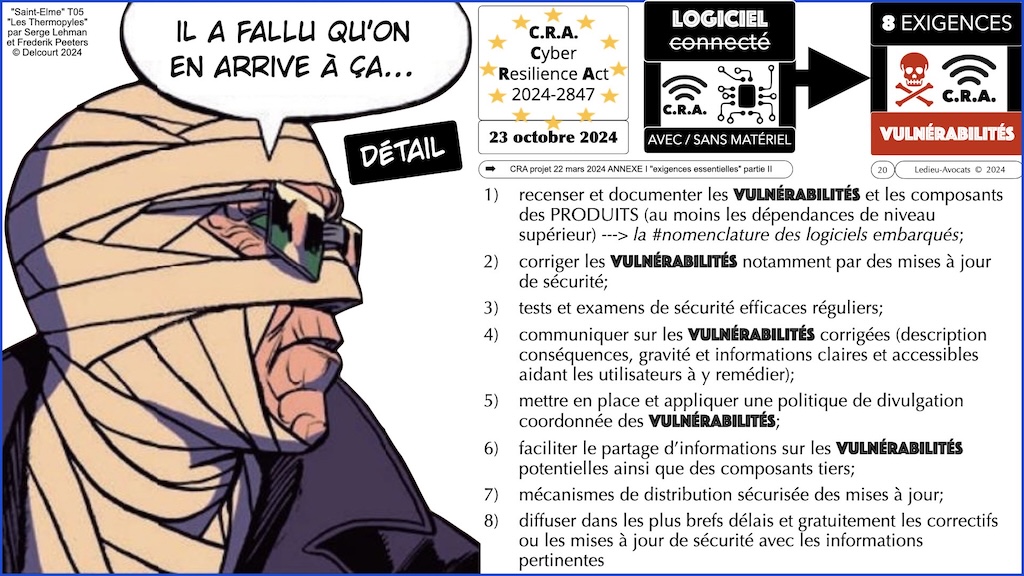 #629 CRA exigences cyber et vulnérabilités expliquées à ma grand mère podcast part 2 © Ledieu-Avocats 2025.020