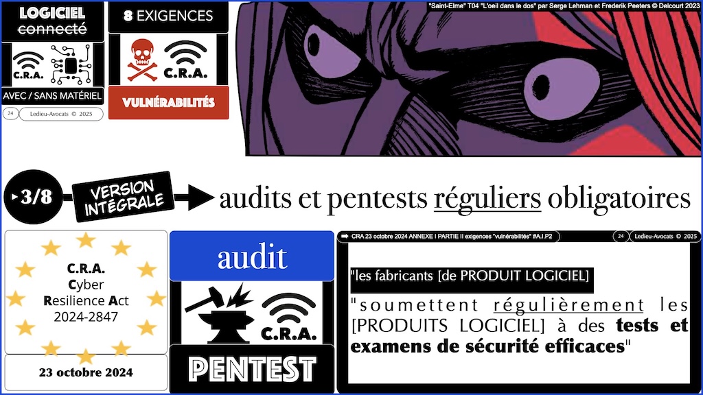 #629 CRA exigences cyber et vulnérabilités expliquées à ma grand mère podcast part 2 © Ledieu-Avocats 2025.024