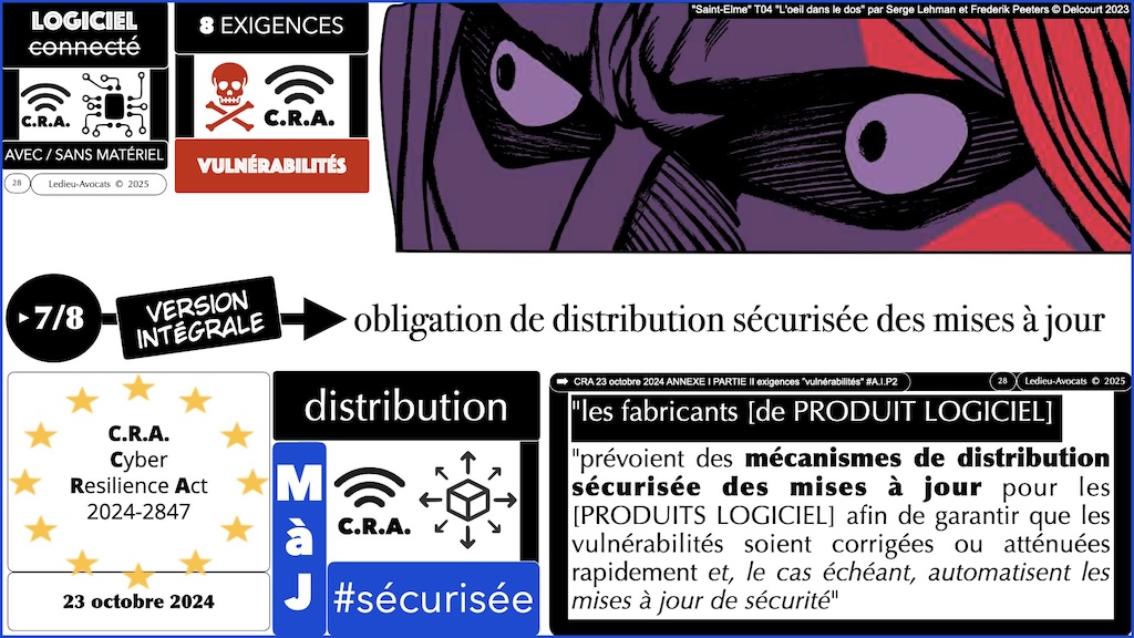 #629 CRA exigences cyber et vulnérabilités expliquées à ma grand mère podcast part 2 © Ledieu-Avocats 2025.028