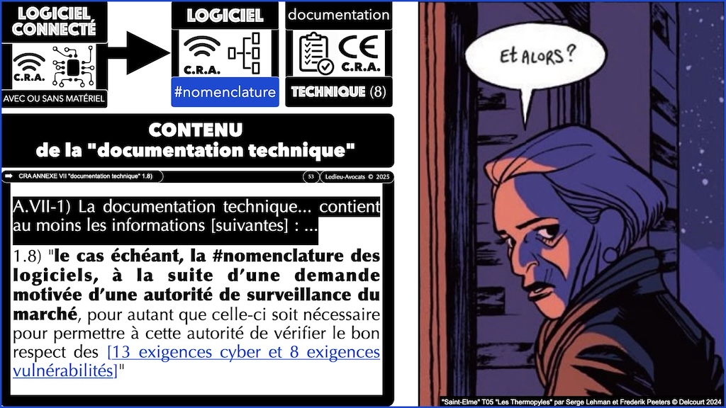 #629 CRA exigences cyber et vulnérabilités expliquées à ma grand mère podcast part 2 © Ledieu-Avocats 2025.053