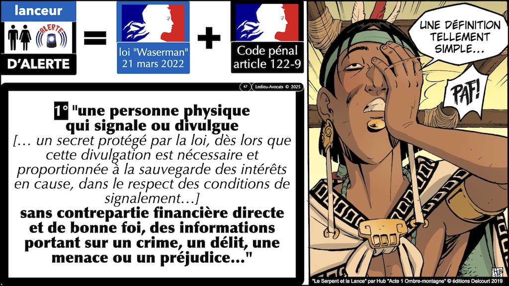 #633 Lanceur d'alerte QUI peut se prévaloir de la protection de la loi Waserman © Ledieu-Avocats 2025.047