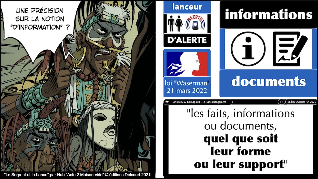 #633 Lanceur d'alerte QUI peut se prévaloir de la protection de la loi Waserman © Ledieu-Avocats 2025.051