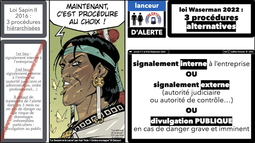 #637 Lanceur d'alerte TROIS procédures légales selon la loi Waserman du 21 mars 2022 © Ledieu-Avocats 2025.107