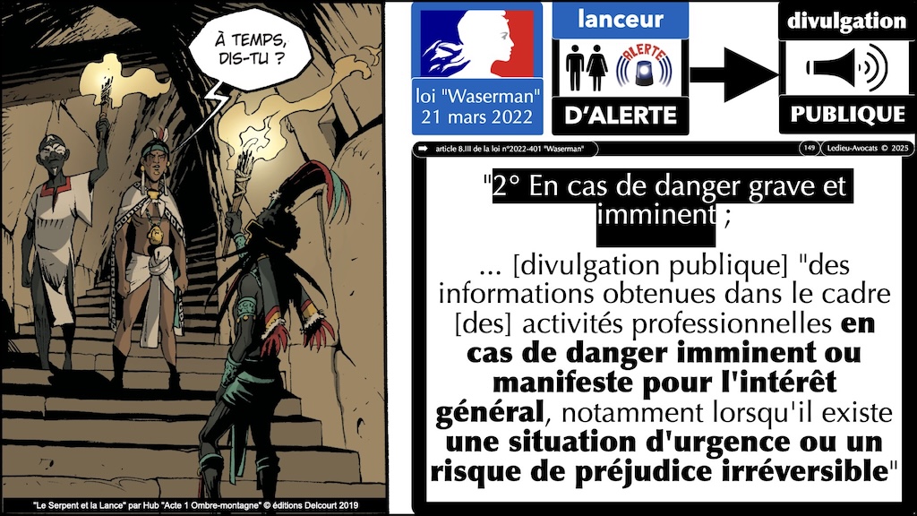 #640 Lanceur d'alerte la divulgation publique - loi Waserman du 21 mars 2022 © Ledieu-Avocats 2025.149