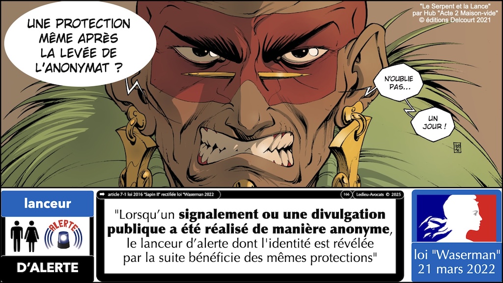 #641 Lanceur d'alerte QUELLE PROTECTION légale ? loi Waserman du 21 mars 2022 © Ledieu-Avocats 2025.166