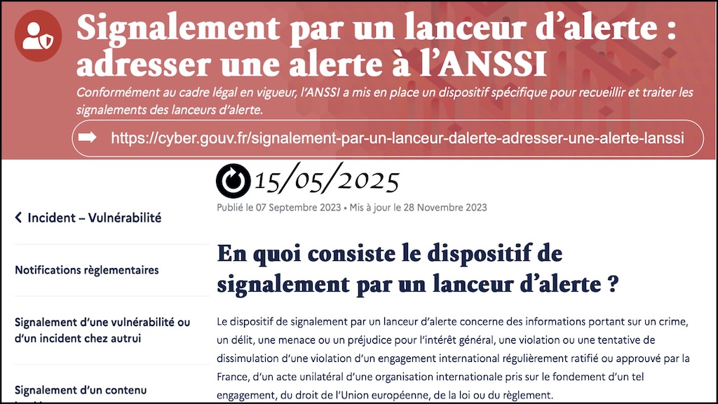 #643 Lanceur d'alerte divulgation d'un leak et loi Waserman 2022 © Ledieu-Avocats 2025.200