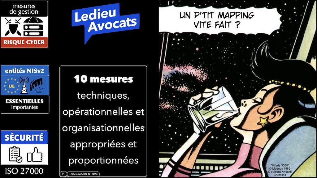 #570-1 NIS2 enjeux impacts - mesures techniques de cyber sécurité 42 mesures hygiène ANSSI ISO 27001 © Ledieu-Avocats 25-06-2024.000