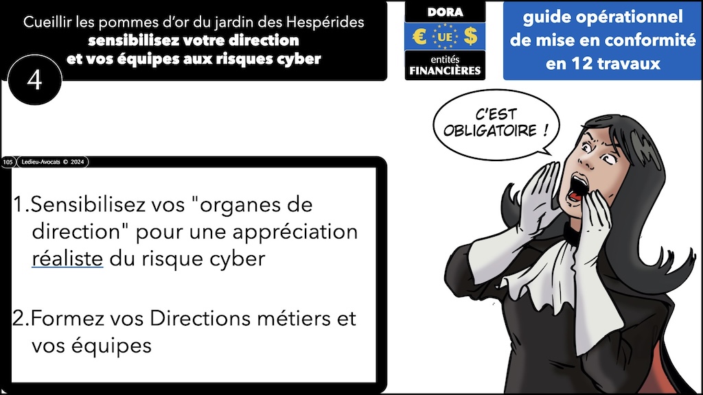 #572-3 cyber sécurité les 12 travaux de DORA © Ledieu-Avocats 04-07-2024.105