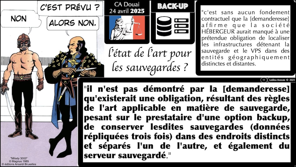 #654 interruption de service et indemnisation judiciaire du préjudice subi jurisprudence Cour d'Appel de Douai 24 avril 2025 © Ledieu-Avocats 2025.012