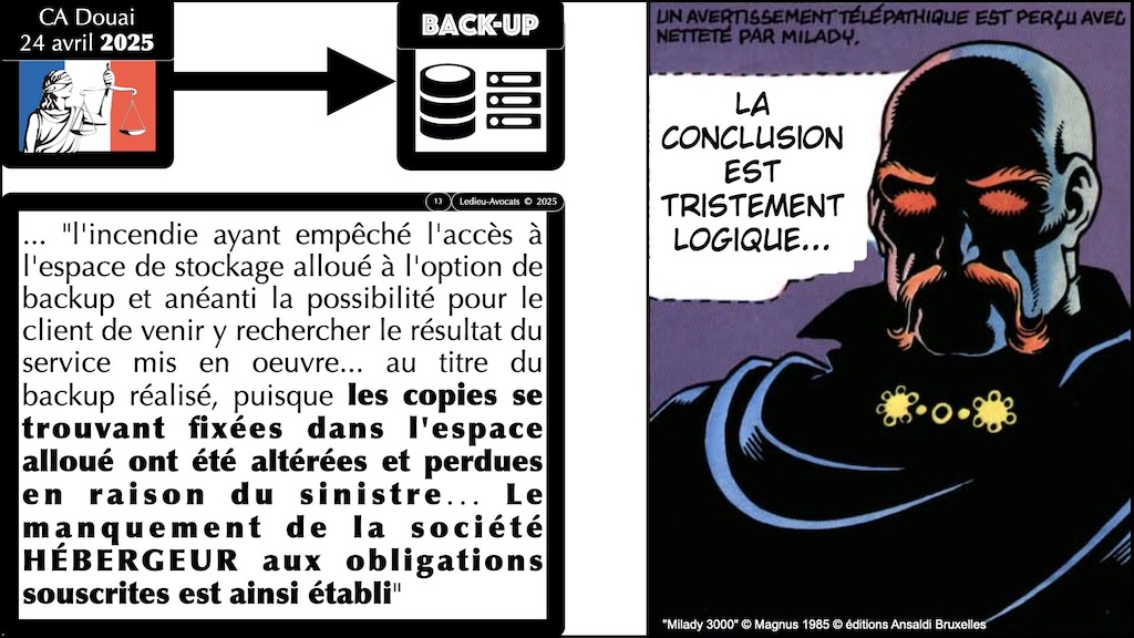 #654 interruption de service et indemnisation judiciaire du préjudice subi jurisprudence Cour d'Appel de Douai 24 avril 2025 © Ledieu-Avocats 2025.013
