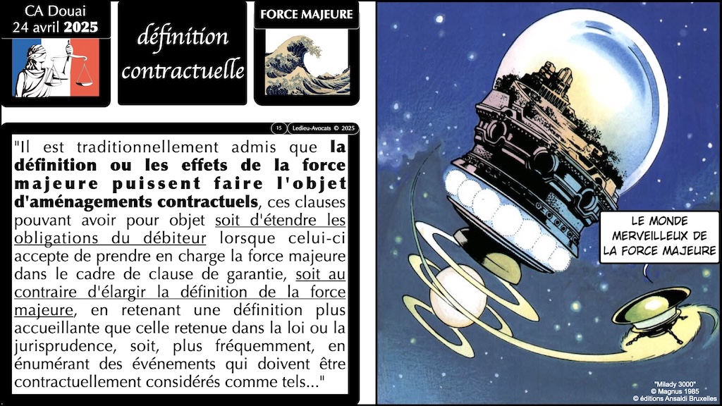 #654 interruption de service et indemnisation judiciaire du préjudice subi jurisprudence Cour d'Appel de Douai 24 avril 2025 © Ledieu-Avocats 2025.015