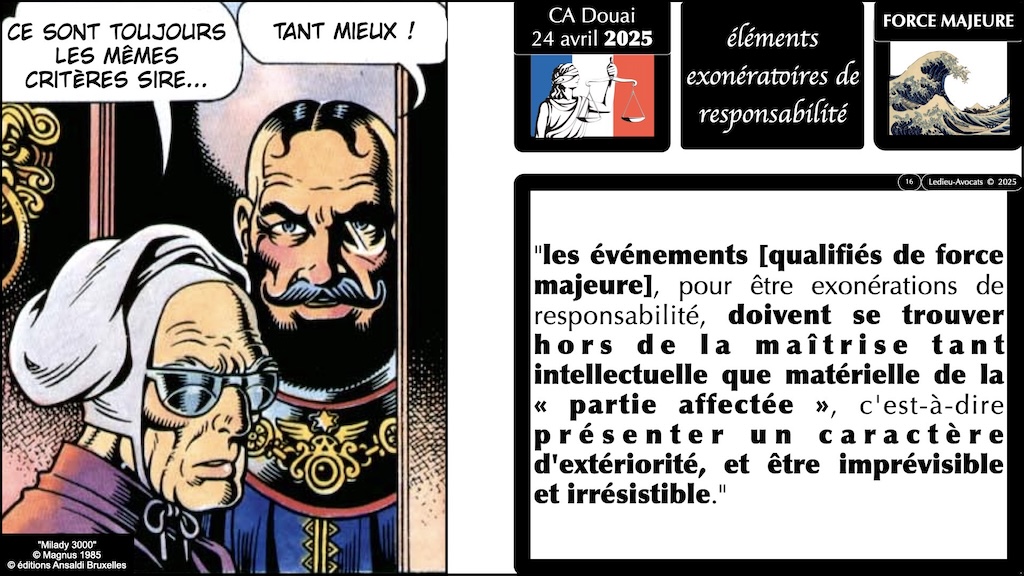 #654 interruption de service et indemnisation judiciaire du préjudice subi jurisprudence Cour d'Appel de Douai 24 avril 2025 © Ledieu-Avocats 2025.016