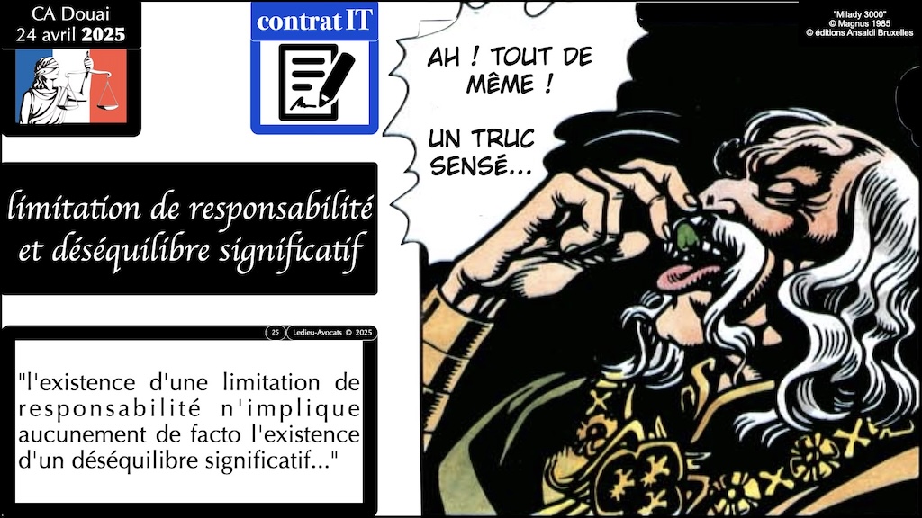 #654 interruption de service et indemnisation judiciaire du préjudice subi jurisprudence Cour d'Appel de Douai 24 avril 2025 © Ledieu-Avocats 2025.025