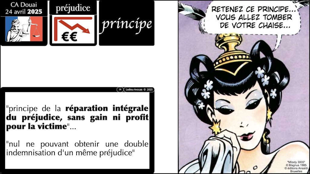 #654 interruption de service et indemnisation judiciaire du préjudice subi jurisprudence Cour d'Appel de Douai 24 avril 2025 © Ledieu-Avocats 2025.028