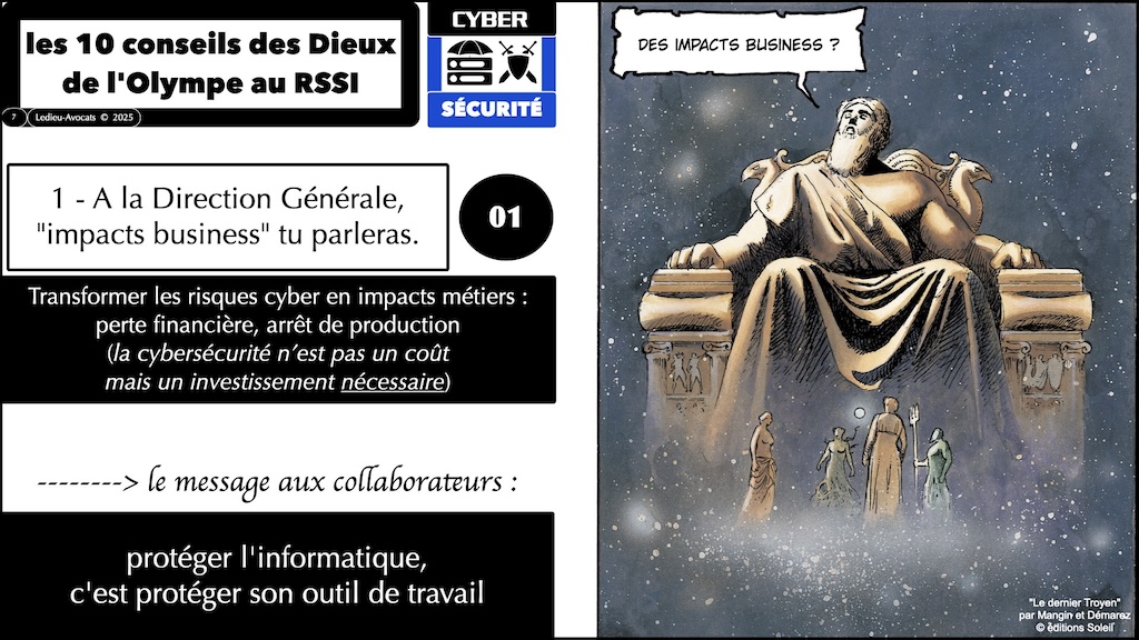 #662 dix conseils des Dieux au RSSI pour aller parler à sa Direction Générale [en collaboration avec Anouar BACHOUNDA Neotrust] © Ledieu-Avocats 13-08-2025.007