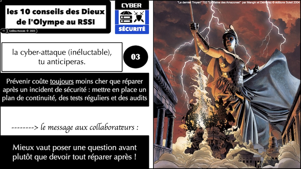#662 dix conseils des Dieux au RSSI pour aller parler à sa Direction Générale [en collaboration avec Anouar BACHOUNDA Neotrust] © Ledieu-Avocats 13-08-2025.011