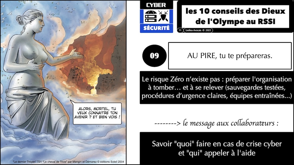 #662 dix conseils des Dieux au RSSI pour aller parler à sa Direction Générale [en collaboration avec Anouar BACHOUNDA Neotrust] © Ledieu-Avocats 13-08-2025.023