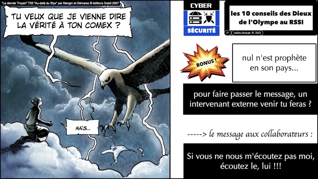 #662 dix conseils des Dieux au RSSI pour aller parler à sa Direction Générale [en collaboration avec Anouar BACHOUNDA Neotrust] © Ledieu-Avocats 13-08-2025.027
