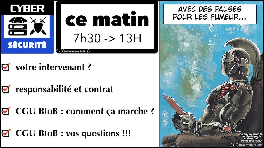 contrat de sécurité gérée MSSP pour prestataire SaaS [formation PATROWL] © Ledieu-Avocats 12 septembre 2024