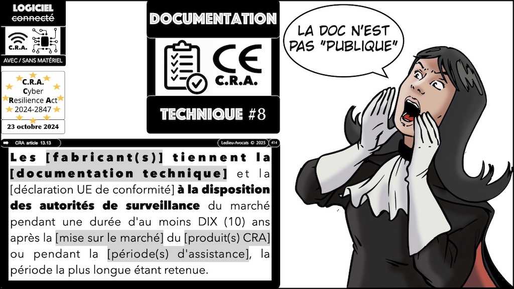 #688 CRA la documentation technique obligatoire Cyber Resilience Act © Ledieu-Avocats 22-09-2025.004