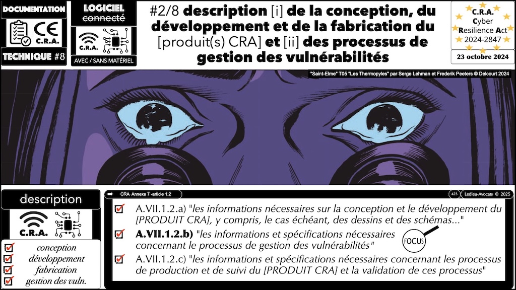 #688 CRA la documentation technique obligatoire Cyber Resilience Act © Ledieu-Avocats 22-09-2025.013