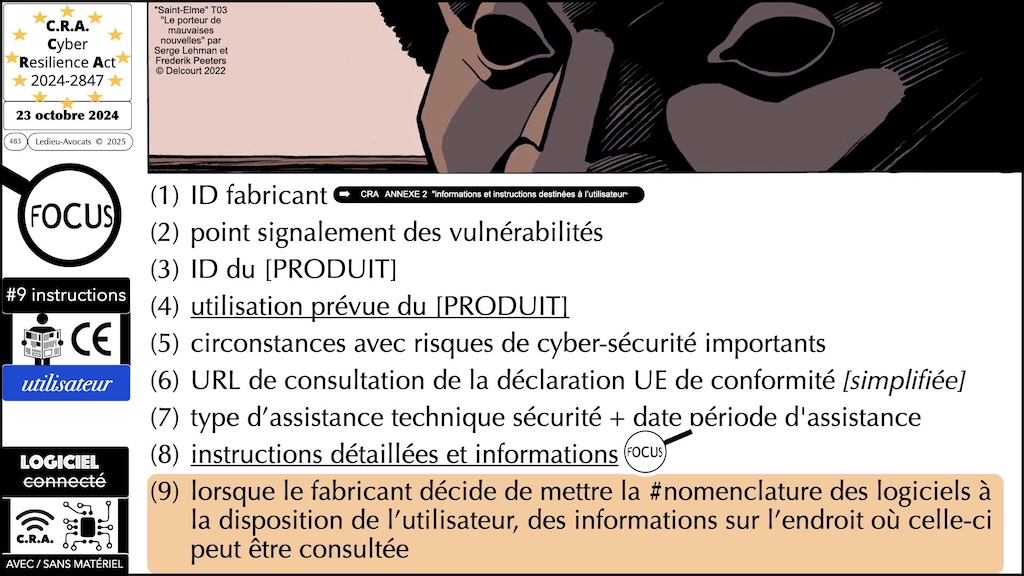 #690 CRA la nomenclature des logiciels embarqués Cyber Resilience Act épisode #15 © Ledieu-Avocats.015
