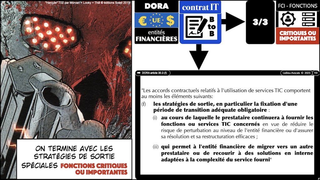 #674 DORA = résilience numérique = cybersécurité IAP Institut des Assurances de Paris Panthéon Sorbonne 14 octobre 2025 © Ledieu-Avocats.102
