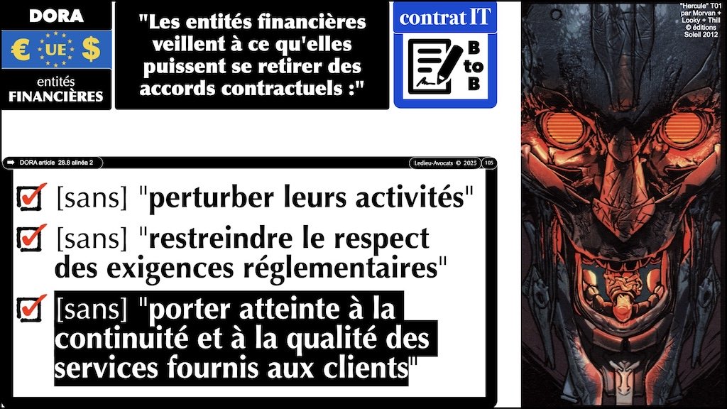 #674 DORA = résilience numérique = cybersécurité IAP Institut des Assurances de Paris Panthéon Sorbonne 14 octobre 2025 © Ledieu-Avocats.105