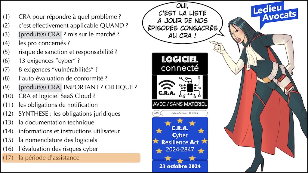 #692 CRA la période d'assistance #17 Cyber Resilience Act #17 © Ledieu-Avocats.020