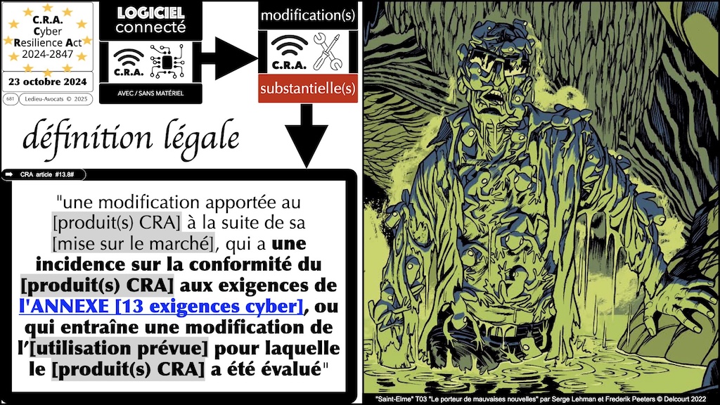 #693 CRA les modifications substantielles Cyber Resilience Act #18 © Ledieu-Avocats.021