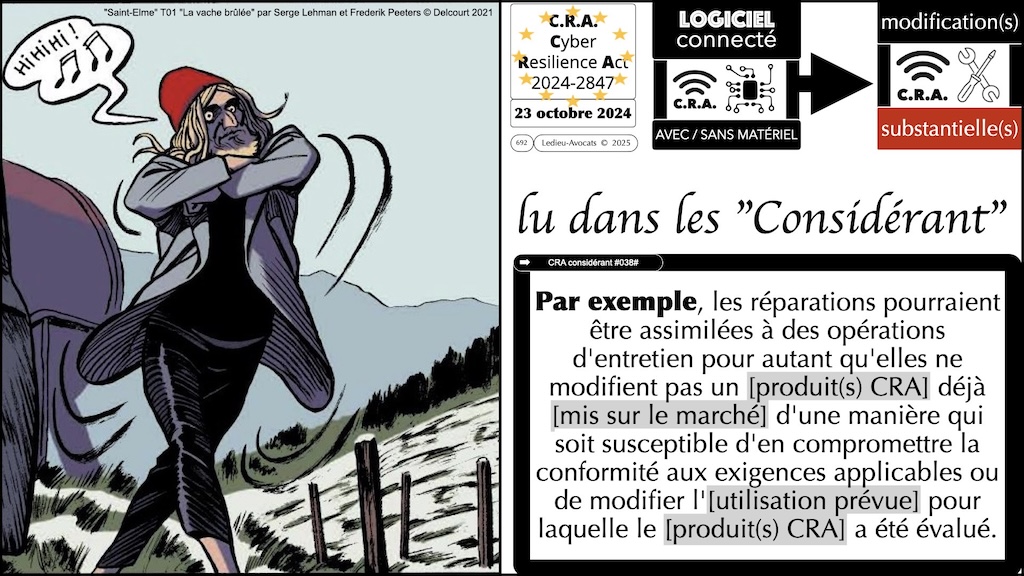 #693 CRA les modifications substantielles Cyber Resilience Act #18 © Ledieu-Avocats.032