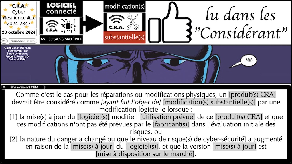 #693 CRA les modifications substantielles Cyber Resilience Act #18 © Ledieu-Avocats.033