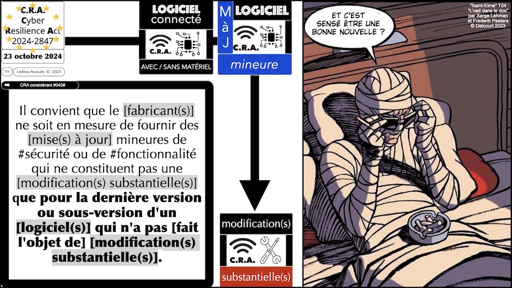#693 CRA les modifications substantielles Cyber Resilience Act #18 © Ledieu-Avocats.041