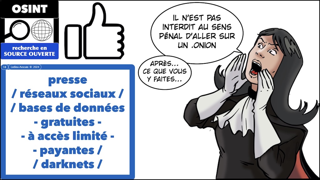 #599 droit de l'OSINT avec FOCUS droit de la preuve judiciaire DU Criminologie Université de Bordeaux 11 décembre 2024 © Ledieu-Avocats.018