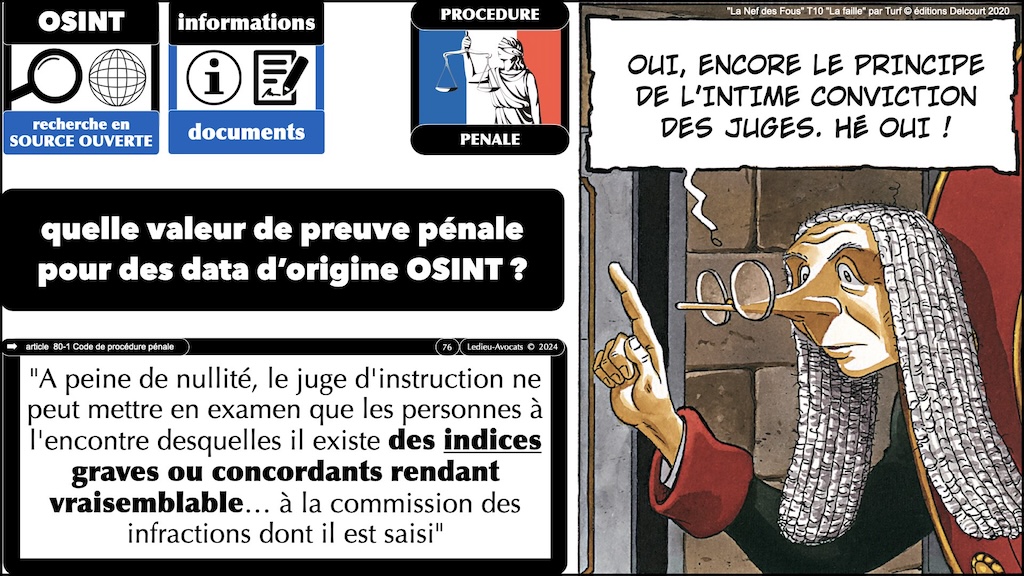 #599 droit de l'OSINT avec FOCUS droit de la preuve judiciaire DU Criminologie Université de Bordeaux 11 décembre 2024 © Ledieu-Avocats.076