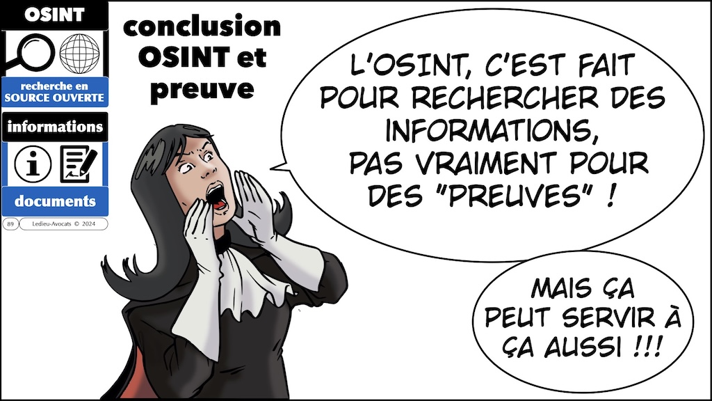 #599 droit de l'OSINT avec FOCUS droit de la preuve judiciaire DU Criminologie Université de Bordeaux 11 décembre 2024 © Ledieu-Avocats.089