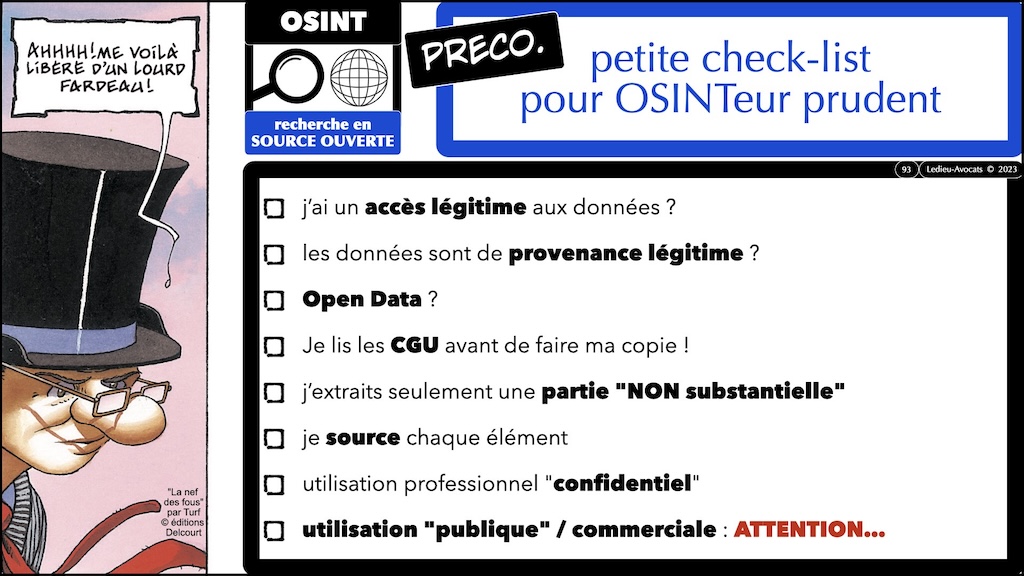 #599 droit de l'OSINT avec FOCUS droit de la preuve judiciaire DU Criminologie Université de Bordeaux 11 décembre 2024 © Ledieu-Avocats.093