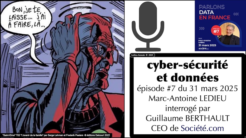 cyber-sécurité et données VIDEO parlons data en France épisode 7 du 31 mars 2025 © Ledieu-Avocats