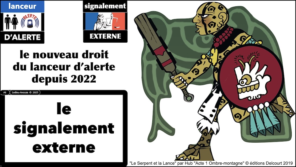 Lanceur d'alerte le signalement externe selon la loi Waserman © Ledieu-Avocats 2025